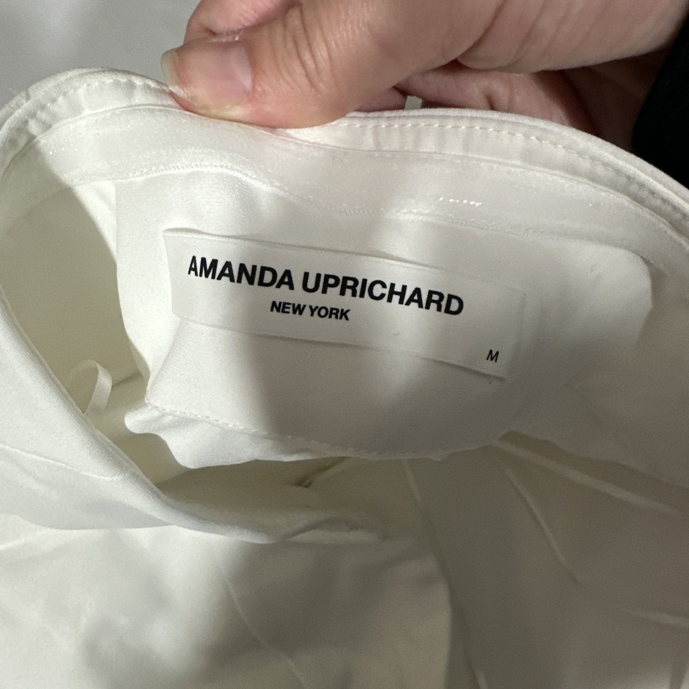 NEW $277 AMANDA UPRICHARD [ Medium ]‎ Yadira Strapless Jumpsuit White #J2030 - Picture 5 of 16